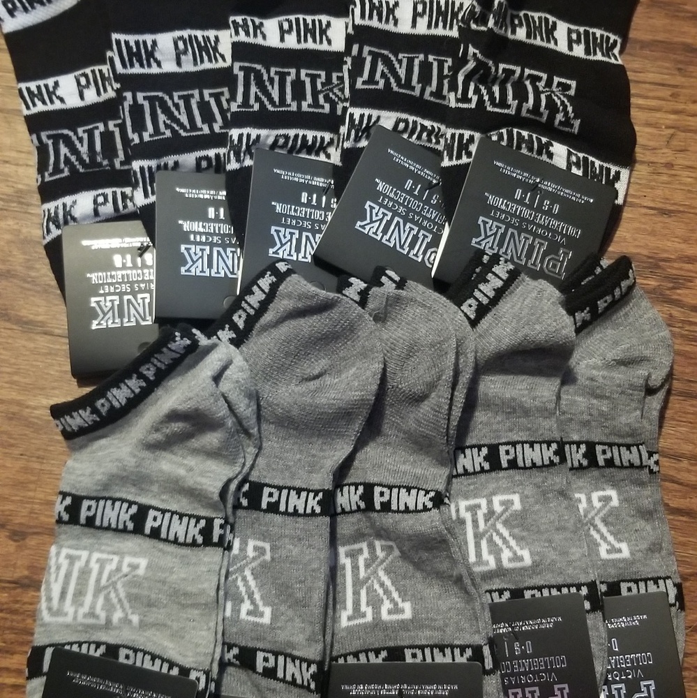 10 pairs of PINK Victoria's secret socks
